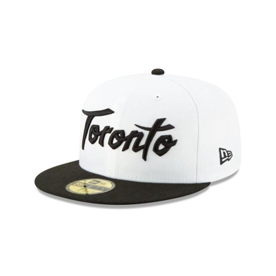 White Toronto Raptors Hat - New Era NBA 2019 NBA Authentics City Series Holiday Pack 59FIFTY Fitted Caps USA2381694